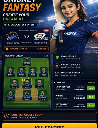 Winrealcashguru (win real cash guru) fantasy cricket & matchday visual 3